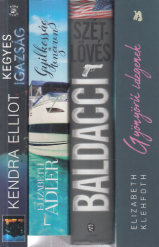 David Baldacci, Elizabeth Adler, Kendra Elliot Elizabeth Klehfoth - 4 db. krimi: Gynyr idegenek + Sztlvs + Gyilkossg a tengeren + Kegyes igazsg