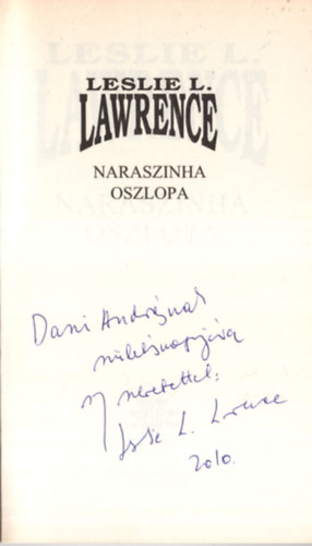 Leslie L. Lawrence - Naraszinha oszlopa (dediklt)
