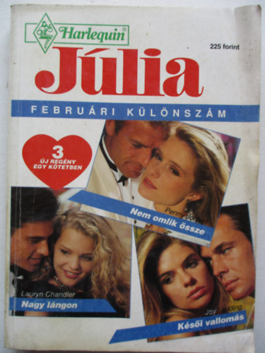 Dr. T�gl�sy Imre  (f�szerkeszt�) - J�lia febru�ri k�l�nsz�m 1995/2 - Nem omlik �ssze- Nagy l�ngon- K�s�i vallom�s