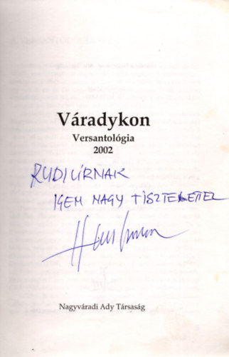 Gittai Istv�n - V�radykon - versantol�gia