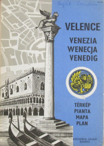 Velence - Venezia - Wenecja - Venedig trkp / Pianta / Mapa / Plan