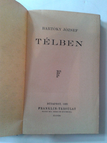 Bart�ky J�zsef - T�lben.
