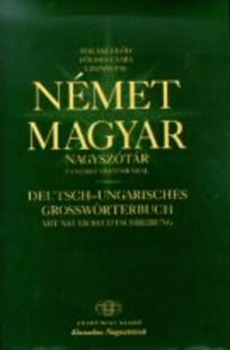 F�ldes Csaba, Uzonyi P�l Hal�sz El�d - N�met-magyar nagysz�t�r
