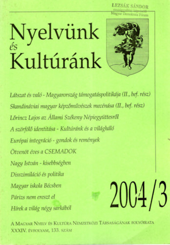 Komls Attila - Nyelvnk s kultrnk 2004/3