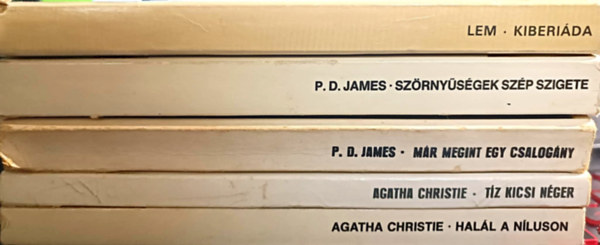 P. D. James, Stanislaw Lem Agatha Christie - Szrakoztat irodalmi knyvcsomag