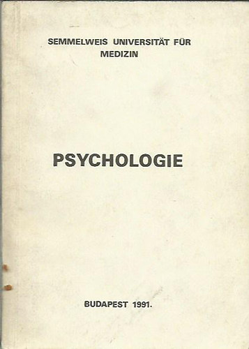 Dr. Popper Pter - Psychologie - Besondere fragen der medizinischen psychologie