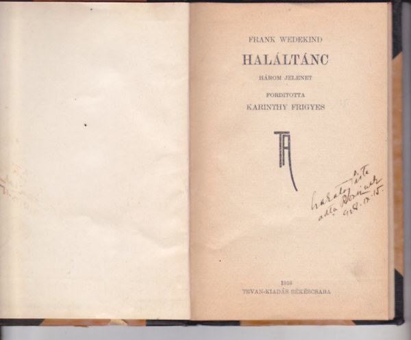 Frank Wedekind - Hal�lt�nc