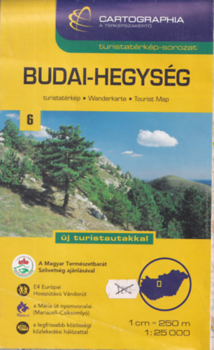 Budai-hegys�g turistat�rk�p 1:25 000 (Cartographia turistat�rk�p-sorozat 6.)