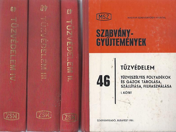 Szabványgyűjetemények 46-49. Tűzvédelem I-IV.
