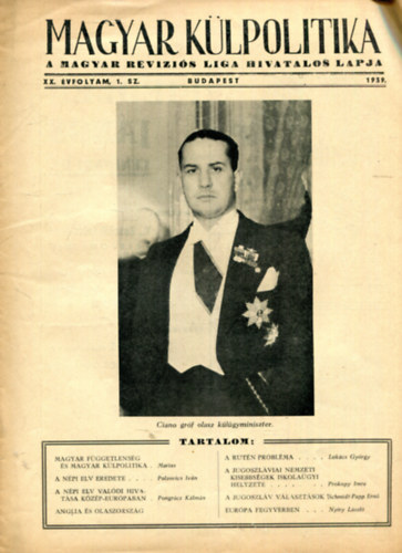 A magyar revizi�s liga hivatalos lapja XX. �vfolyam, 1. sz�m