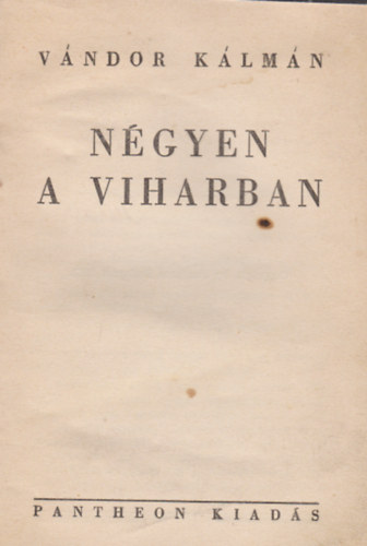 V�ndor K�lm�n - N�gyen a viharban