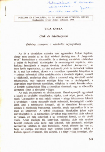 Viga Gyula - Utak és találkozások (dedikált)