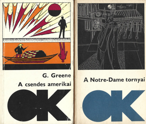 2 db Olcs� K�nyvt�r, G. Greene: A csendes amerikai, A Notre-Dame tornyi - Mai francia elbesz�l�sek