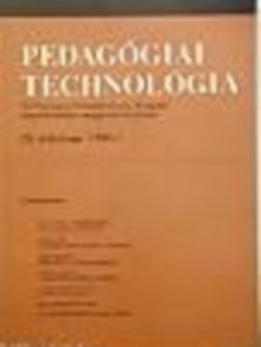 Rohonyi Andr�s - Pedag�giai technol�gia 1986/3