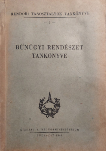 B�n�gyi rend�szet tank�nyve