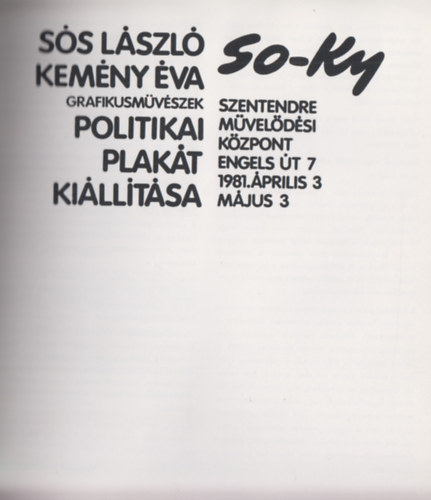 S�s L�szl�-Kem�ny �va - So-Ky