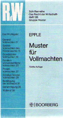 EPPLE - Muster fr Vollmachten