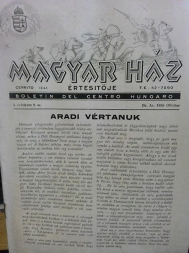Magyar Hz - Centro Hungaro 1956