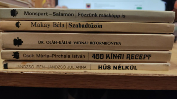Gasztro csomag: F�zz�nk m�sk�pp is + Szabadt�z�n + Reformkonyha + 400 k�nai recept + H�s n�lk�l