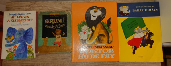 Bod� B�la, Gennagyij Mihajlovics Ciferov, Kornyej Csukovszkij Jean de Brunhoff - 3 klasszikus mesek�nyv �llatokkal a f�szetrepben: Brumi azz iskol�ban, Mi legyen a kiselef�nt?, DoktorH� de f�y,