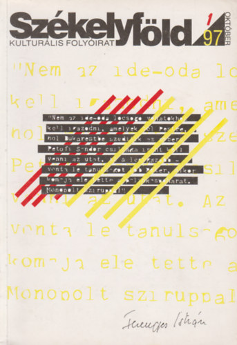 Farkas rpd  (szerk.) - Szkelyfld - Kultrlis folyirat 1997. oktber, 1. szm