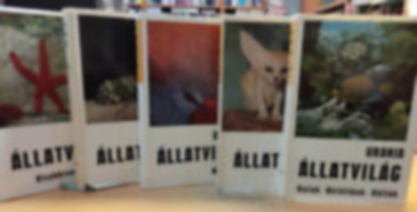 6 db URANIA �llatvil�g �s N�v�nyvil�g: Magasabbrend� n�v�nyek II. + Alacsonyabbrend� n�v�nyek + Rovarok +  Madarak + Als�bbrend� �llatok+ Halak, k�t�lt�ek, h�ll�k