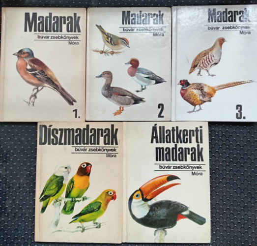 Bvr Zsebknyvek - Bvr zsebknyvek (5db Ornitolgia tmakrben) Madarak 1-3. + llatkerti madarak + Dszmadarak