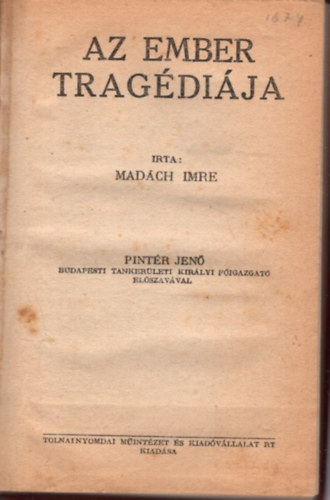Az ember trag�di�ja - Pint�r Jen� el�szav�val