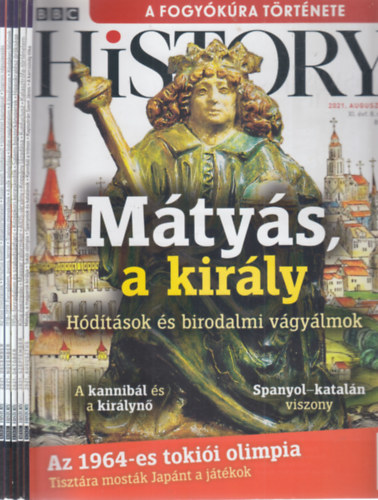 BBC History 2021/8-12. sz�mok (5 db. lapsz�m)