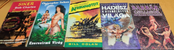 Clark Darlton, Richard Reinsmith, Bill Dolan, Christopher Tolken Bob Charles - 5 db Sci-Fi: Afrikahadtest + Barbr csillagok + Ezerszirm Virg + Ferrano rkolnia: Siker 3. + Hdsz, a szmzttek vilga