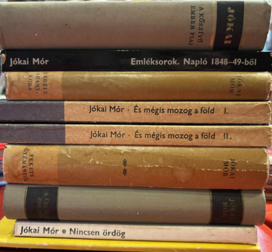 Jókai Mór - Jókai Mór könyvek 9 db A kőszívű ember fiai Emléksorok. Napló 1848-1849-ből Erdély aranykora És mégis mozog a föld I-II Fekete gyémántok Kárpáthy Zoltán Nincsen ördög Sárga rózsa