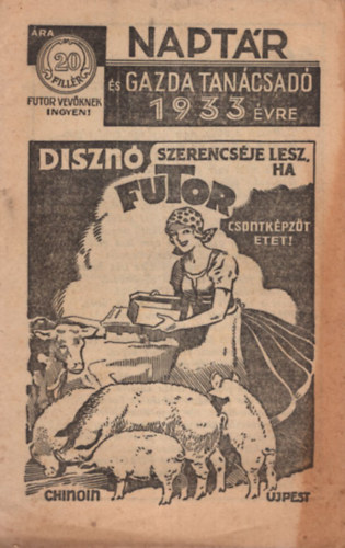 Naptár és gazda tanácsadó 1933 évre