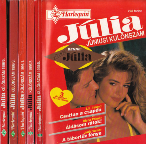 5 db jlia klnszm: 1995/5, 1995/8, 1996/1, 1996/3, 1996/5