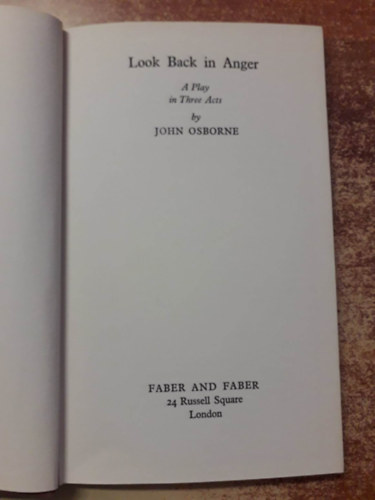 John Osborne - Look Back in Anger
