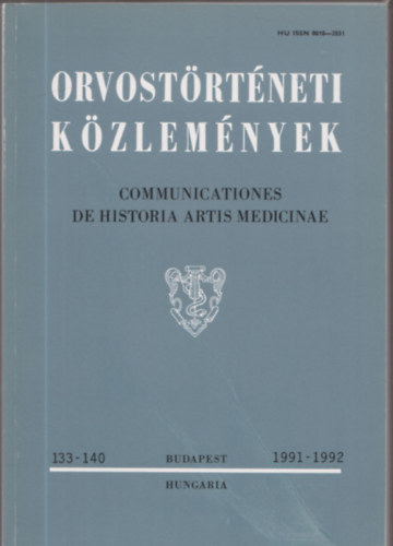 Orvost�rt�neti k�zlem�nyek 1991-1992/133-140.