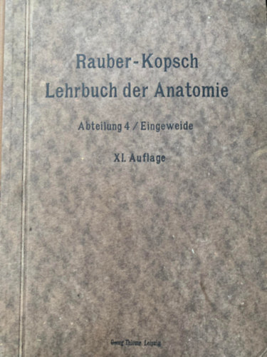 Rauber - Kopsch - Lehrbuch der natomie