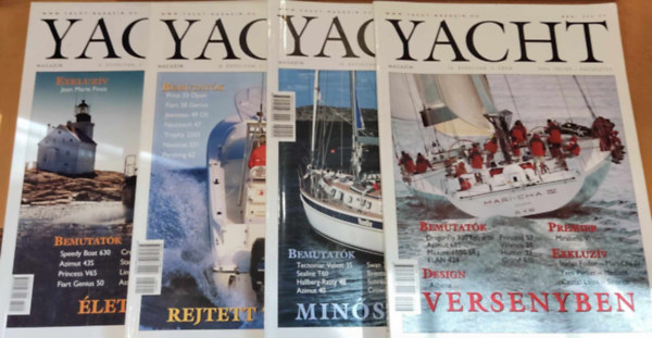 Ger Andrs (fszerk.) - 4 db Yacht magazin (szrvnyszmok a termklapon jelezve, sajt fot)