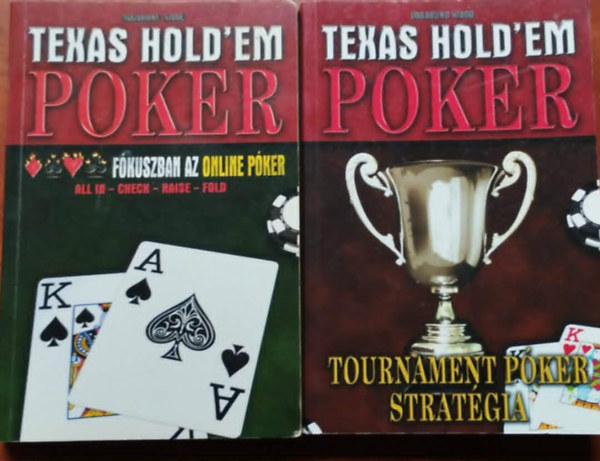 Vágó Csaba, Vágó Csaba (szerk.) - 2db Texas Hold'em Poker könyv - Tournament Póker Stratégia+ Tournament póker stratégia
