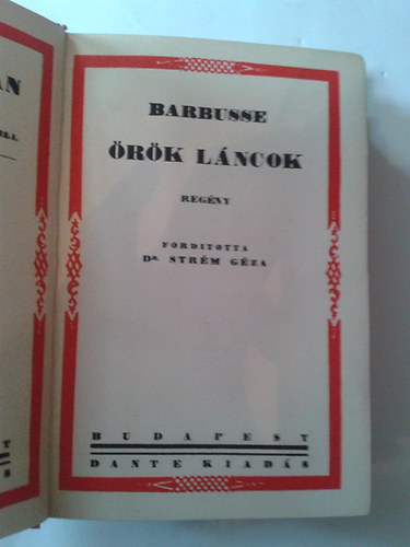 Barbusse - �r�k l�ncok