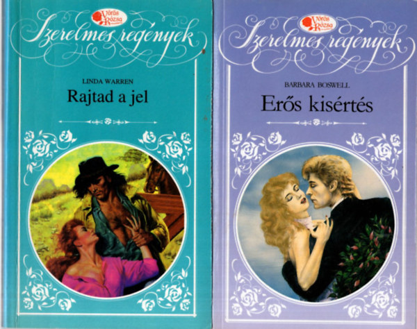 Barbara Boswell, Suzanne Forster, Helen Conrad Linda Warren - 6 db V�r�s R�zsa  k�nyv ( egy�tt ) 1. �jf�li vihar, 2. �rangyal, 3. Titkos viszony, 4. Mag�n�gy, 5. Er�s kis�rt�s, 6. Rajtad a jel