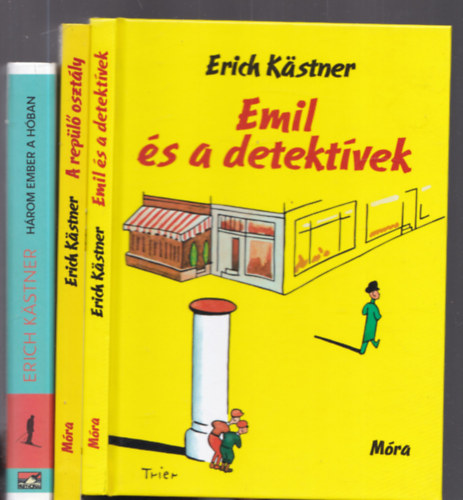 Erich Kstner - 3db. Erich Kstner: Emil s a detektvek + A repl osztly + Hrom ember a hban