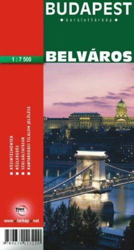 Budapest kerlettrkp. Belvros (1:7500)