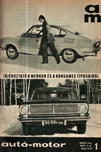 B. Pór Ibolya - Autó-motor 1971 XXIV. teljes évfolyam egybekötve