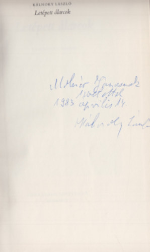 K�lnoky L�szl� - Let�pett �larcok (Dedik�lt)