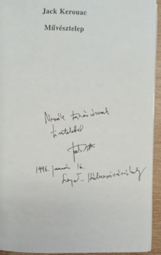 Jack Kerouac - M�v�sztelep (ford�t� �ltal dedik�lt)