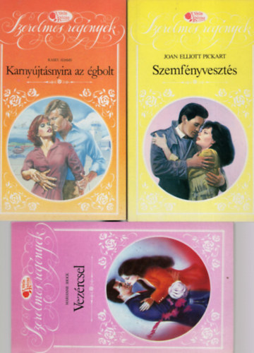 Kasey Adams, Joan Elliott Pickart Marianne Shock - Vrs Rzsa szerelmes regny  ( 3 db egytt ) 1. Szemfnyveszts, 2. Karnyjtsnyira az golt, 3. Vezrcsel