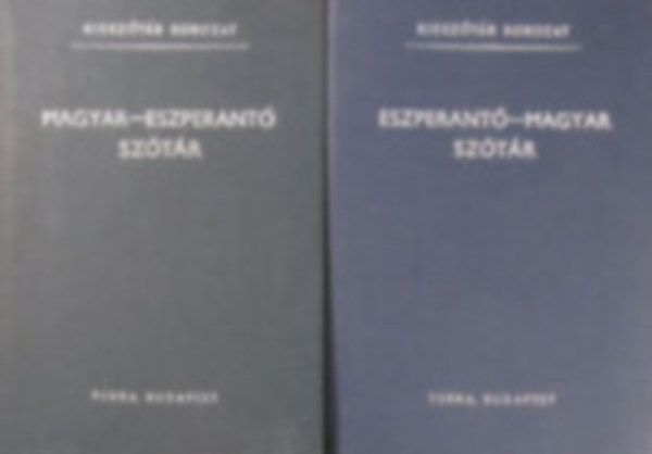 Alfonz Pechan - Eszperant�-magyar, magyar-eszperant� sz�t�r