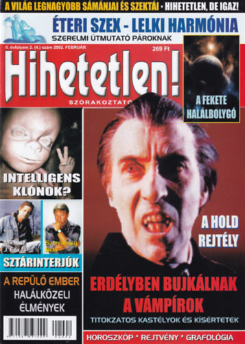 Hihetetlen! magazin II. vfolyam 2. (4.) szm 2002. februr