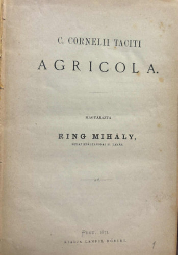 C.Corneli Taciti - Agricola - Germania (kolligtum)