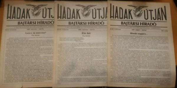 Charles Borbs - 3 db Hadak tjn Bajtrsi Hrad (szrvnyszmok)